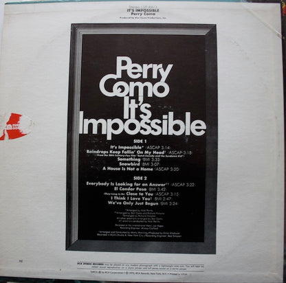 Perry Como - It's Impossible