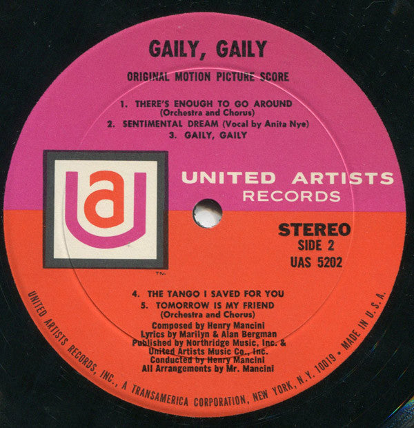 Henry Mancini - Gaily, Gaily (The Original Motion Picture Score)