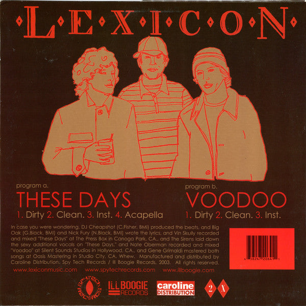 12": Lexicon (3) - These Days / Voodoo