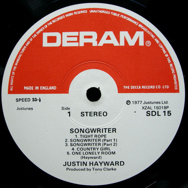 Justin Hayward - Songwriter