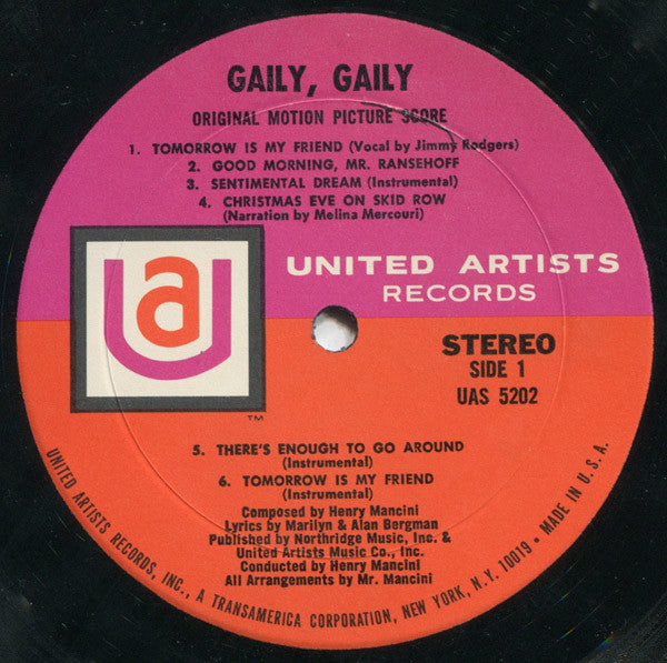 Henry Mancini - Gaily, Gaily (The Original Motion Picture Score)