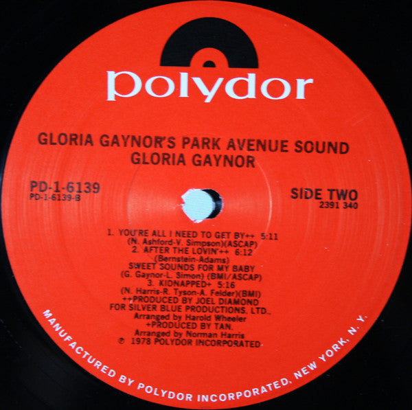 Gloria Gaynor - Gloria Gaynor's Park Avenue Sound