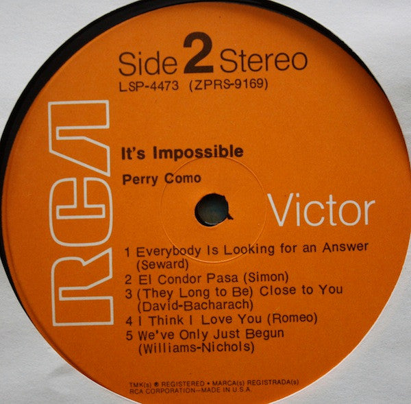 Perry Como - It's Impossible