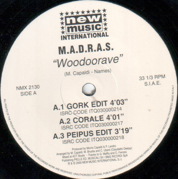 12": M.A.D.R.A.S. - Woodoorave