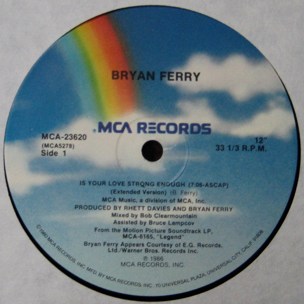 12" Single: Bryan Ferry - Is Your Love Strong Enough (Extended Version)