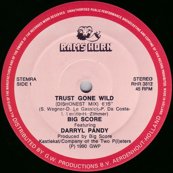 12": Big Score, Darryl Pandy - Trust Gone Wild