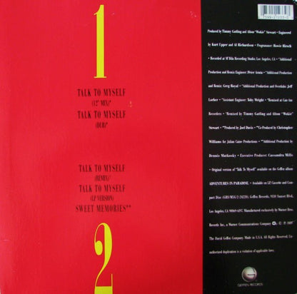 12" Single: Christopher Williams - Talk To Myself