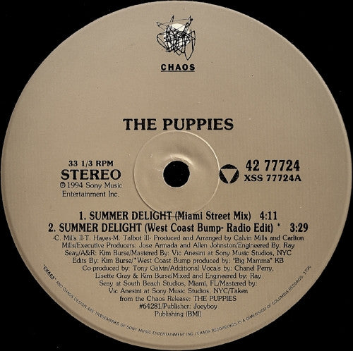 12": The Puppies - Summer Delight