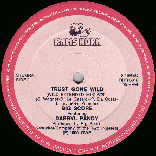 12": Big Score, Darryl Pandy - Trust Gone Wild