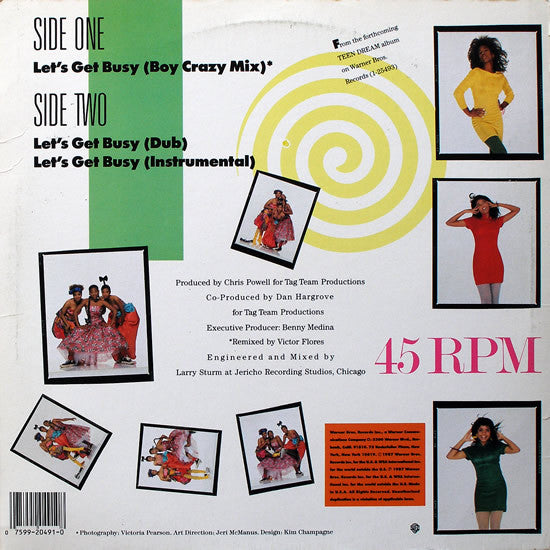 12" Single: Teen Dream - Let's Get Busy