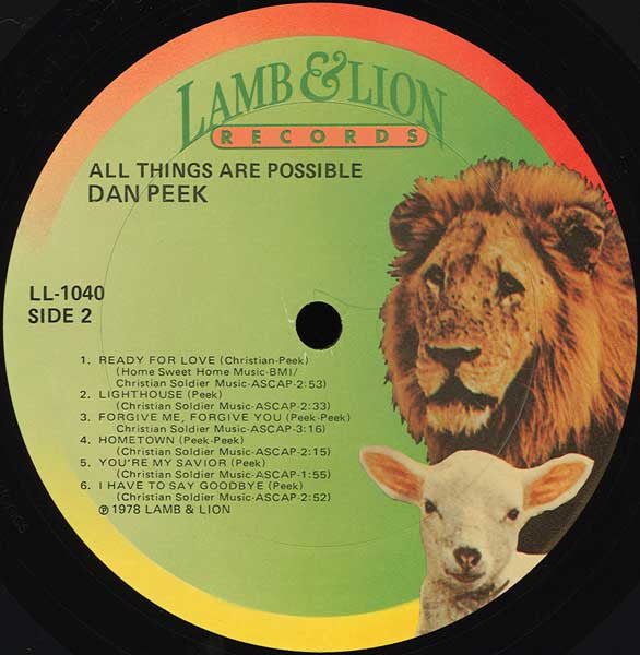 Dan Peek - All Things Are Possible
