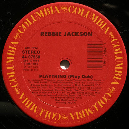 12" Single: Rebbie Jackson - Plaything