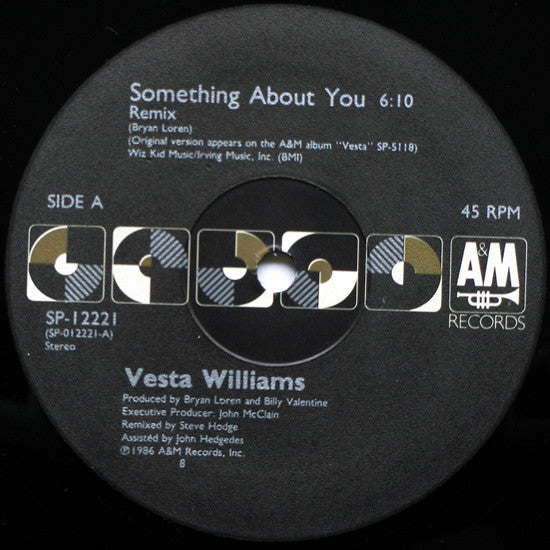 12": Vesta Williams - Something About You