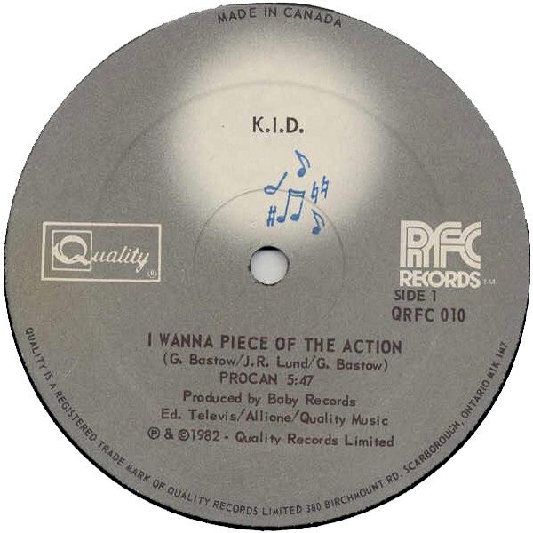 12": K.I.D. - I Wanna Piece Of The Action