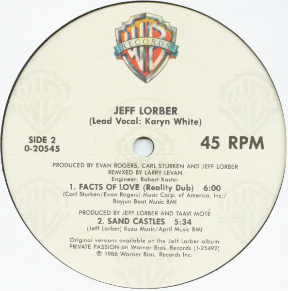 Jeff Lorber, Karyn White - Facts Of Love