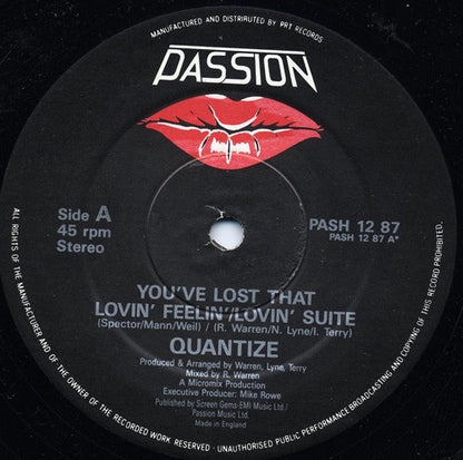 12" Single: Quantize - You've Lost That Lovin' Feeling