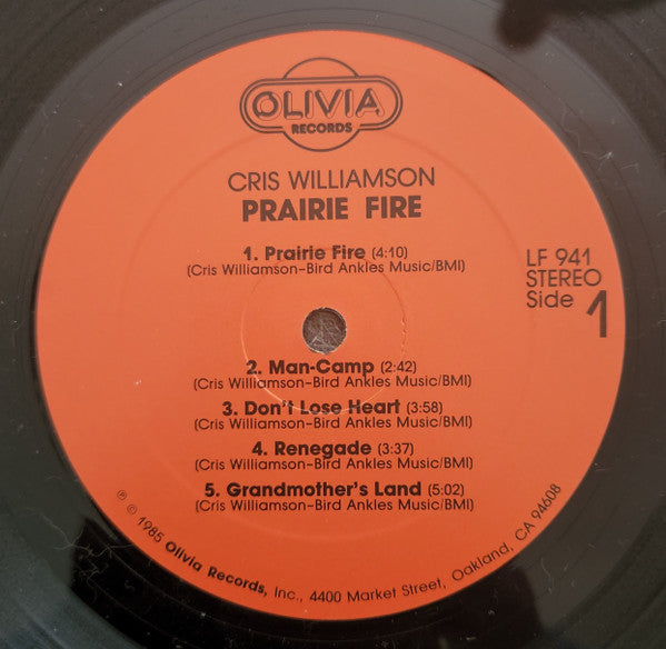 Cris Williamson - Prairie Fire