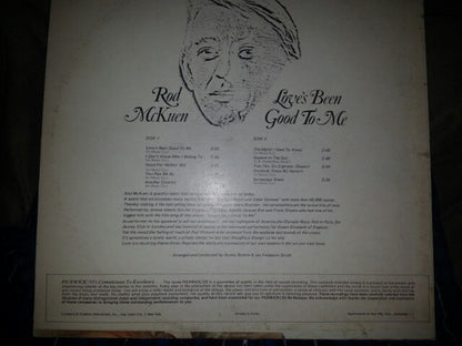 Rod McKuen - Love's Been Good To Me