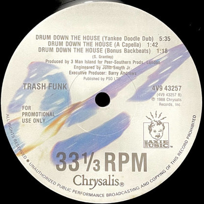 12" Single: Trash Funk - Drum Down The House