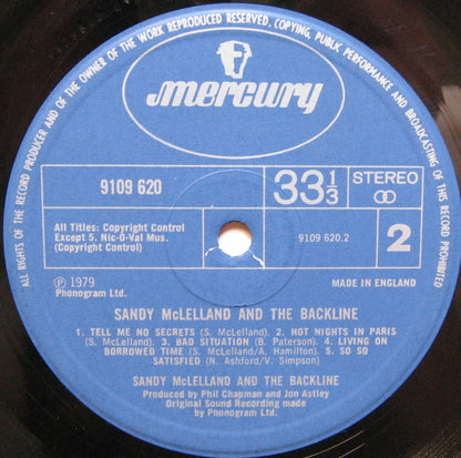 Sandy McLelland And The Backline - Sandy McLelland And The Backline