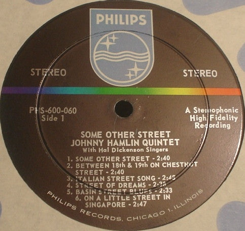 Johnny Hamlin Quintet, Hal Dickinson Singers - A Hip Trip Down Some Other Street