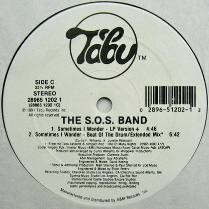 12" Single: The S.O.S. Band - Sometimes I Wonder