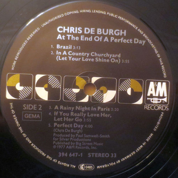 Chris de Burgh - At The End Of A Perfect Day