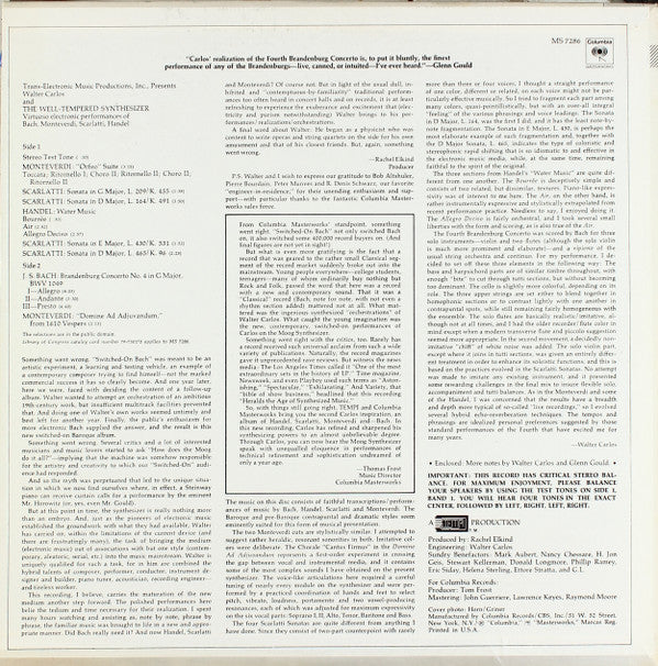 Walter Carlos - The Well-Tempered Synthesizer