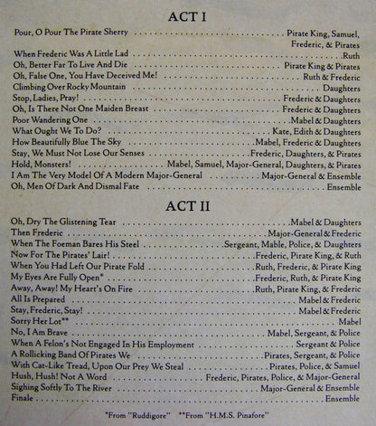 Various - Gilbert & Sullivan's The Pirates Of Penzance