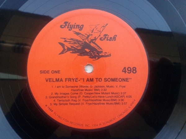 Velma Frye - I Am To Someone