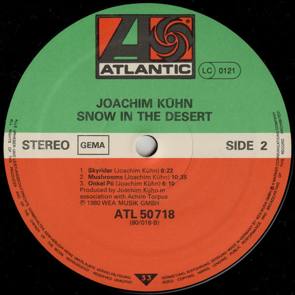Joachim Kühn - Snow In The Desert