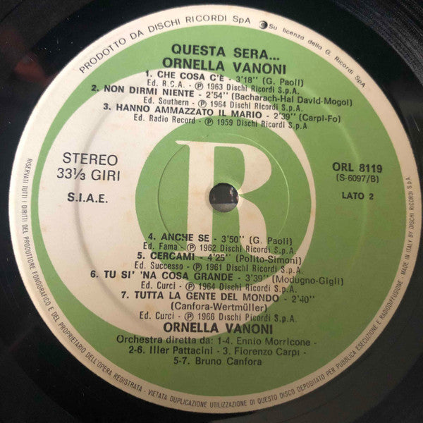 Ornella Vanoni - Questa Sera...