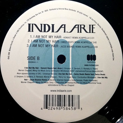 12" Single: India.Arie - I Am Not My Hair (The Remixes)