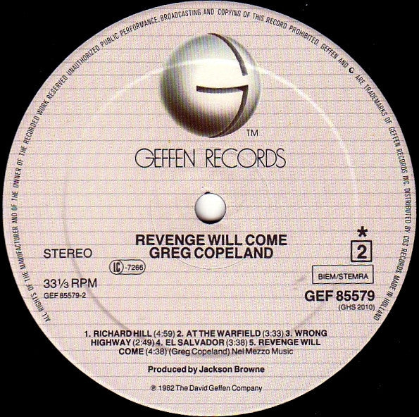 Greg Copeland - Revenge Will Come