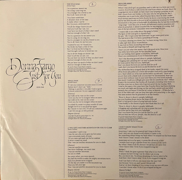 Donna Fargo - Just For You