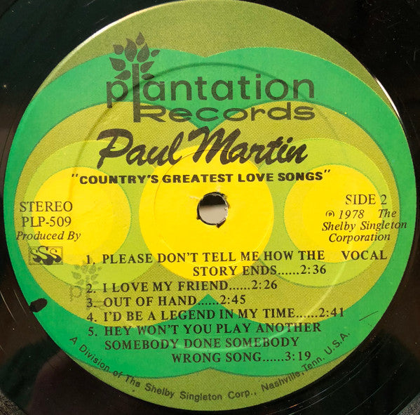 Paul Martin (8) - Country's Greatest Love Songs