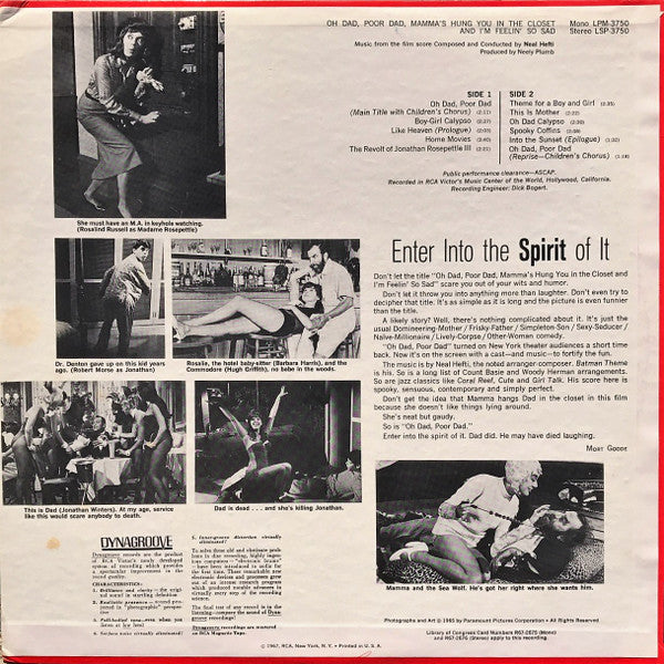 Neal Hefti - Oh Dad, Poor Dad, Mamma's Hung You In The Closet And I'm Feelin' So Sad - Music From The Film Score