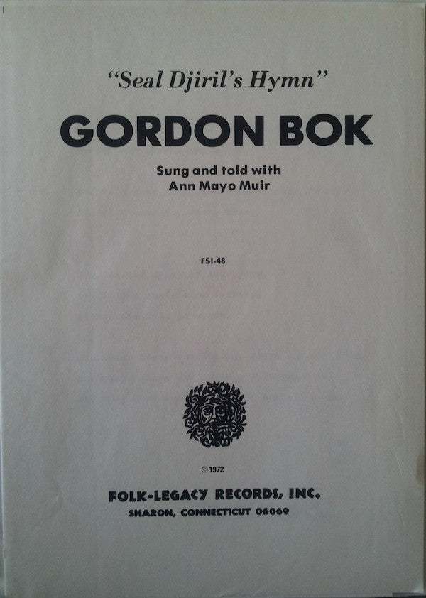 Gordon Bok - Seal Djiril's Hymn