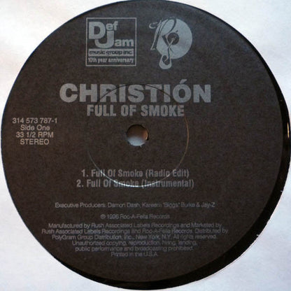 12" Single: Christión - Full Of Smoke