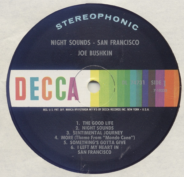 Joe Bushkin, Marty Paich - Night Sounds San Francisco