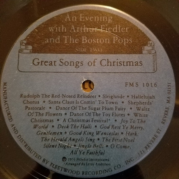 Arthur Fiedler, The Boston Pops Orchestra - An Evening With Arthur Fielder And The Boston Pops