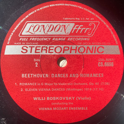 Ludwig van Beethoven, Wiener Mozart Ensemble, Willi Boskovsky - Dances & Romances