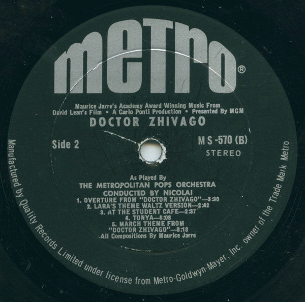 The Metropolitan POPS Orchestra - Doctor Zhivago