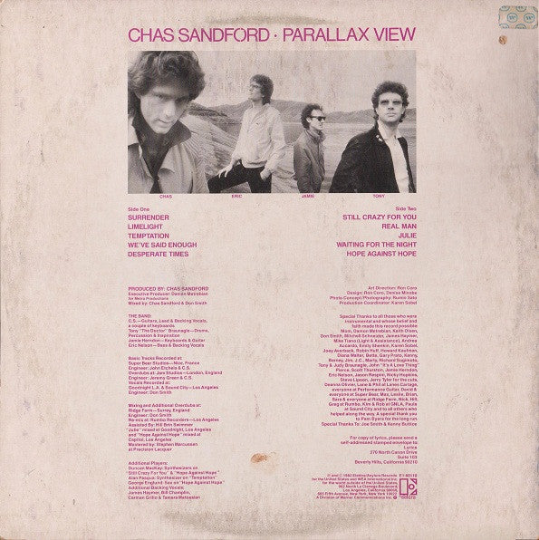 Chas Sandford - Parallax View