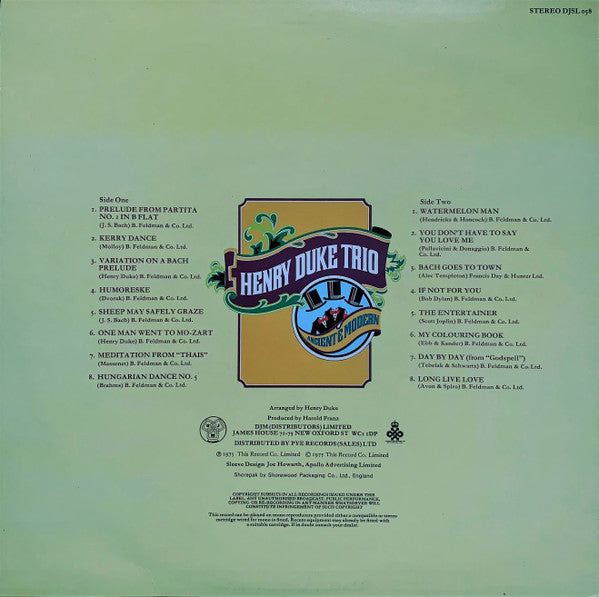 Henry Duke Trio - Ancient & Modern
