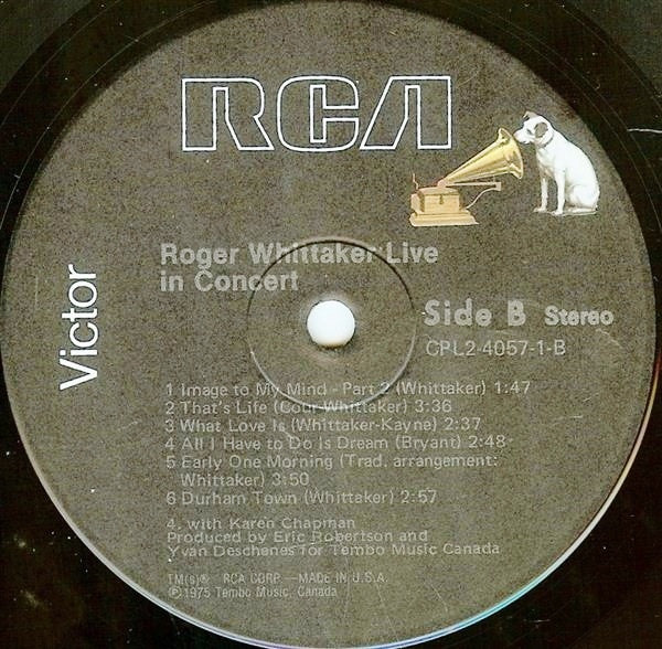 Roger Whittaker - Live In Concert