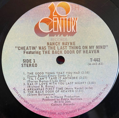 Nancy Wayne - Cheatin' Was The Last Thing On My Mind
