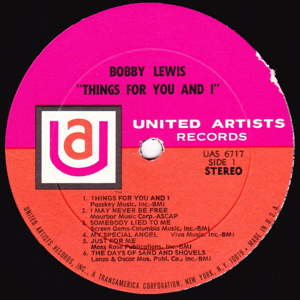 Bobby Lewis (6) - Things For You & I