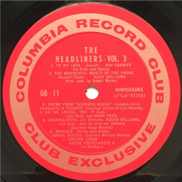 Various - The Headliners, Volume 3