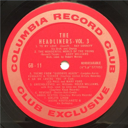 Various - The Headliners, Volume 3